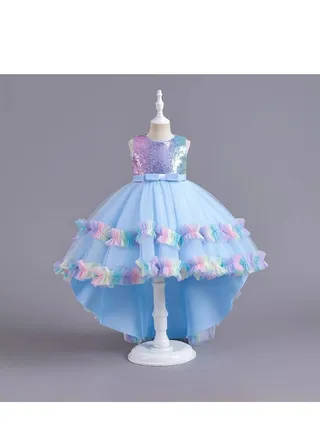 New Girls' Puffy Dress Birthday Dress Dress 