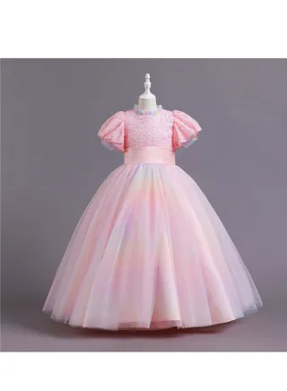 New Girls' Puffy Dress Birthday Dress Dress 