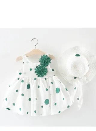 New Princess Podot Big Flower Children's Sling Dress Hat 