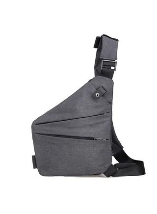 Men's Canvas Chest Bag Messenger Sports Waist Bag 