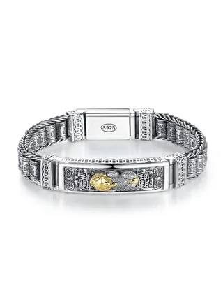 Retro Men's Bracelet Thick Domineering and Trendy Personalized Accessories 