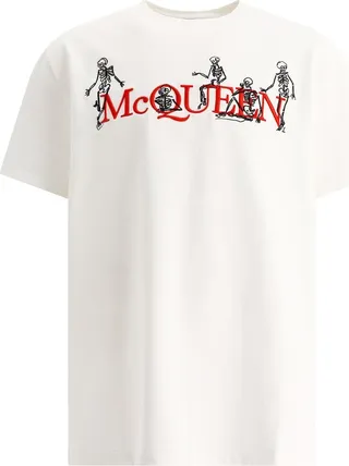 Alexander McQueen Logo Printed Crewneck T-Shirt