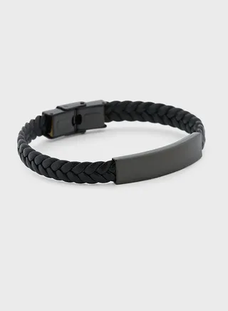 Genuine Leather Braided Bracelet 