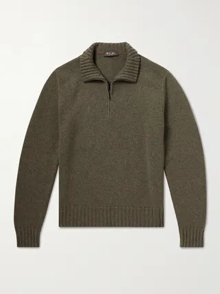 Cashmere Half-Zip Sweater
