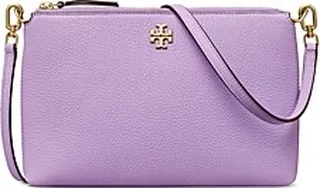 Tory Burch Kira Small Pebbled Leather Top-Zip Crossbody