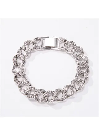 Fully-Jewelled Hip-Hop Bracelet 
