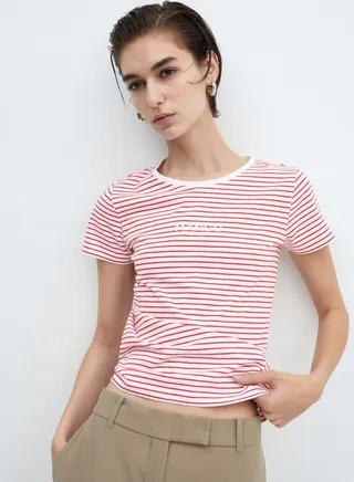 Crew Neck Striped T-Shirt 