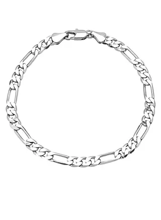 Plain Silver Link Bracelet 