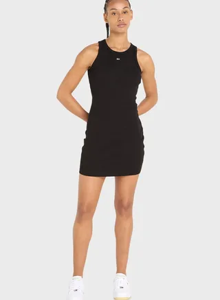Logo Ribbed Tank Top