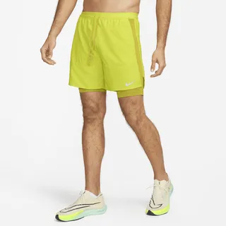 Nike Men's Stride Dri-FIT 5" Hybrid Running Shorts in Green