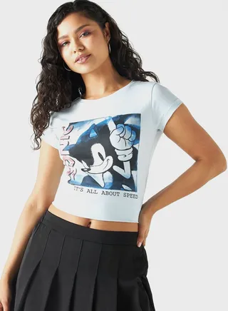Sonic The Hedgehog Print T-Shirt 