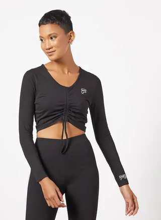Ruched Front Crop Top 