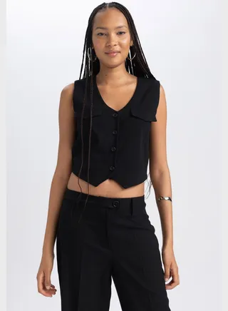 Button Detail Vest 