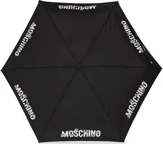 Moschino Logo Printed Folded Umbrella