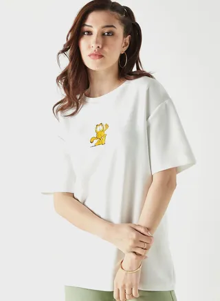 Garfield Print T-Shirt 