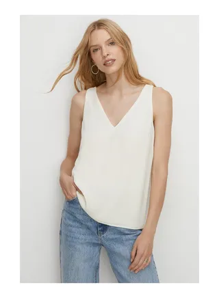 Essential Woven V-Neck Vest 
