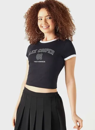 Crew Neck Graphic T-Shirt 