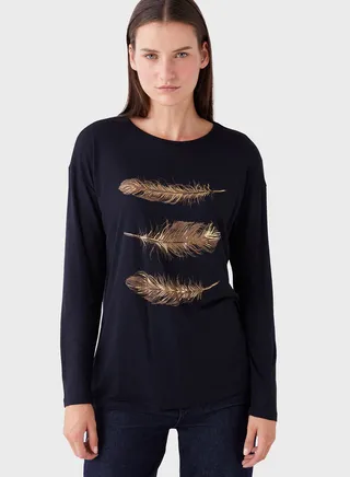 Crew Neck Graphic T-Shirt 