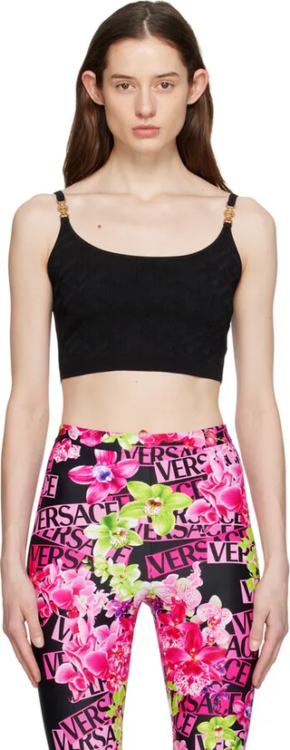 Versace Black Medusa Camisole