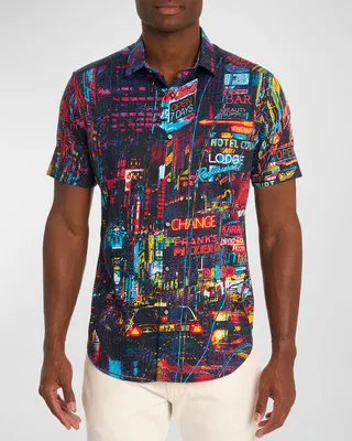 Men's Hustle n Bustle Short-Sleeve Sport Shirt