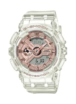 Women's Analog Plus Digital Round Water Resistance Wrist Watch GMA-S110SR-7ADR 