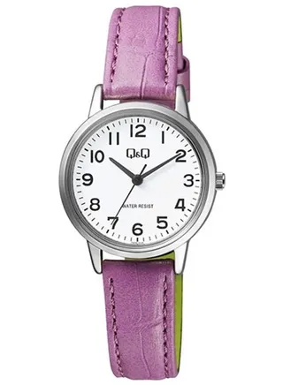 Leather Analog Wrist Watch Q925J334Y 