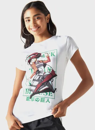 Mikasa Print T-Shirt 