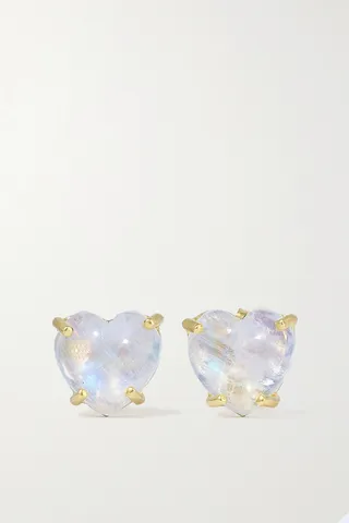 Irene Neuwirth - Love 18-karat Gold Moonstone Earrings - One size