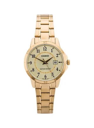 Women's Water Resistant Analog Watch LTP-V004G-9B - 30 mm - Gold 