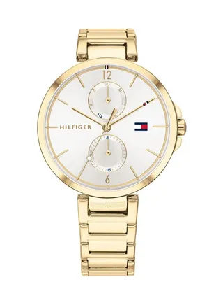 Women's Round Shape Metal Analog Wrist Watch 37 mm - Gold - 1782128 