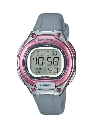 Women's Water Resistant Digital Watch LW-203-8AVDF - 35 mm - Grey 