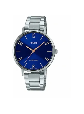 Women's Stainless Steel Analog Wrist Watch Ltp-vt01d-2b2udf Blue - 34 mm - Silver 
