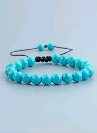 Natural Turquoise Stone Bracelet For Men High Quality 