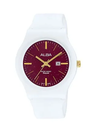 Women's Silicone Round Analog Water Resistant Watch  AH7V19X 