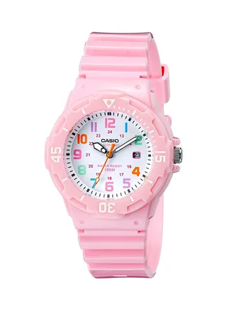 Women's Water Resistant Resin Analog Watch LRW-200H-4B2VDF - 39 mm - Pink 