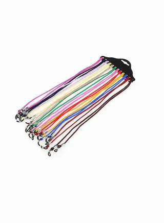 Eyeglasses Strap Eyewear Retainer 12 Pack, Nylon Sunglasses Holder Strap, Spectacles Head Band Strap (Color Random) 