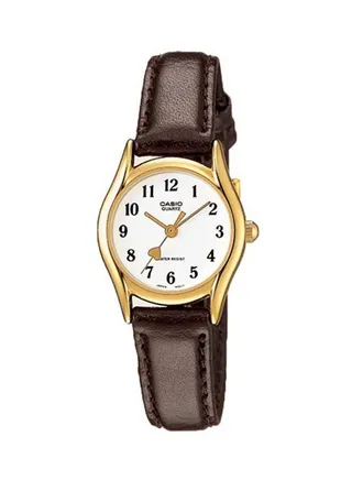Women's Quartz Waterproof Leather Analog Watch LTP-1094Q-7B5RDF - 29 mm - Brown 