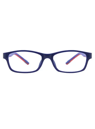 Kids' Blue Light Blocking Rectangular Frames Eyeglasses 