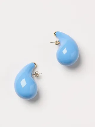 Bottega Veneta silver drop earrings