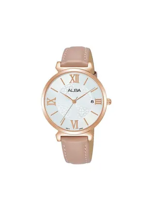 Leather Analog Watch AG8K78X 