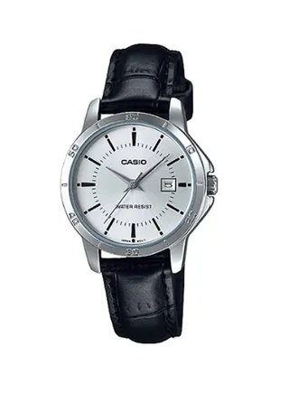 Women's Leather Analog Wrist Watch LTP-V004L-7AUDF 