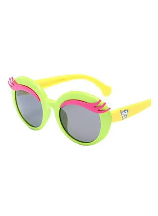 Kids' Personality Eyebrows Round Sunglasses 