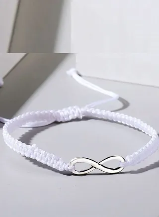 Fashion Infinity Charm Friendship for Knot Braided Adjustable Bracelet 