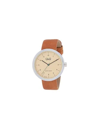 Leather Analog Wrist Watch QC24J305Y 