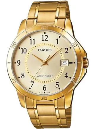 Stainless Steel Analog Watch MTP-V004G-9BUDF 