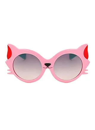 Kids' Stylish Cartoon Design Cat Eye Sunglasses 
