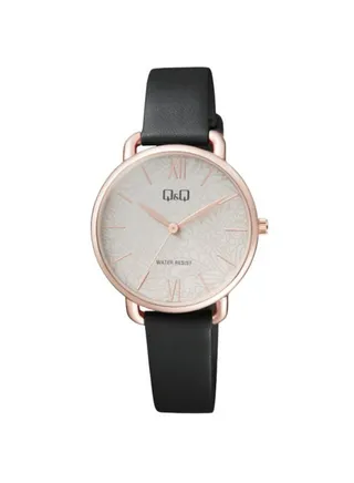 Leather Analog Wrist Watch QC27J101Y 