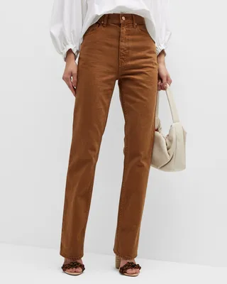 The Agnes Straight-Leg Denim Jeans