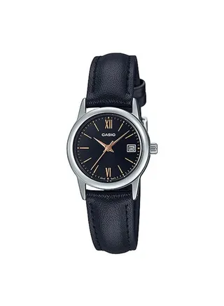 Leather Analog Watch LTP-V002L-1B3UDF 