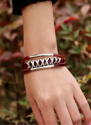 Elegant High Quality Of PU Leather Bracelet For Men 